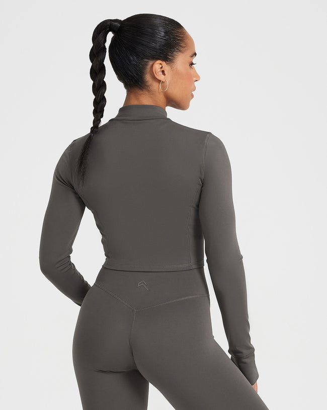 Long Sleeve Cropped Workout Top