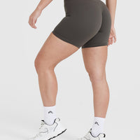 Timeless High Waisted Shorts 6" | Deep Taupe