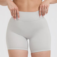 Timeless High Waisted Shorts 6" | Light Grey