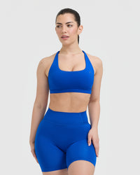 Timeless Square Neck Sports Bra | Cobalt