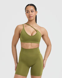 Timeless Strappy Bralette | Olive Green