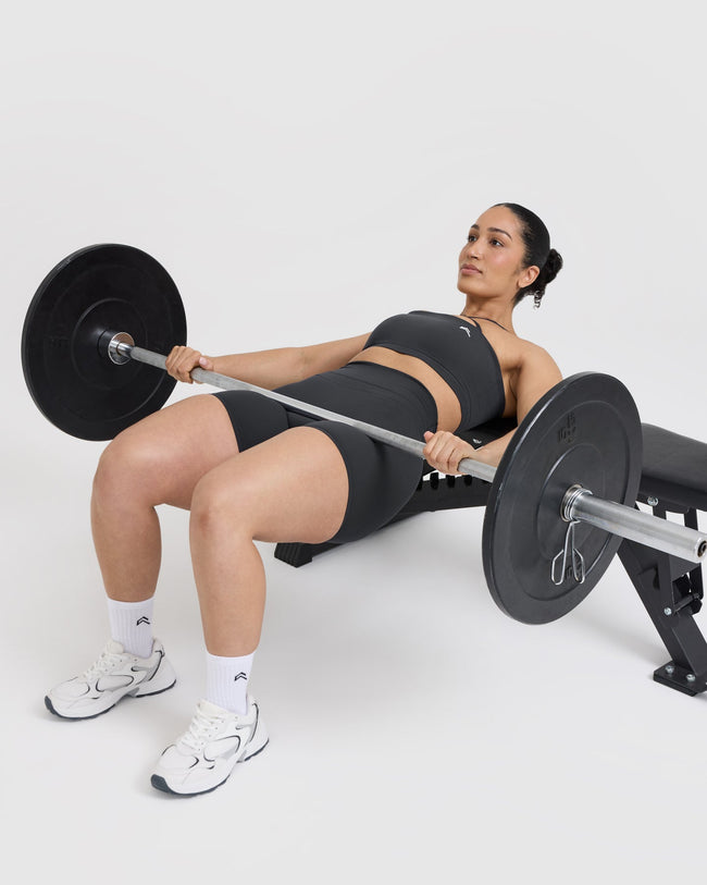 UnifiedMove™ High Waisted Shorts 6" | Coal