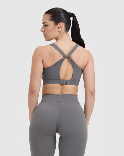 Unified Layered Sports Bra | Ash Grey