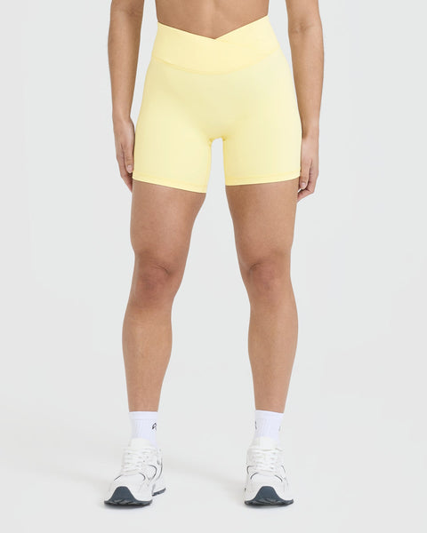 Yellow Gym Shorts - Wrap - Sherbet Yellow | Oner Active CA