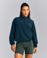AirMove™ 1/2 Zip Jacket with Bonding New Branding | Oil Blue
