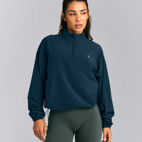 AirMove™ 1/2 Zip Jacket with Bonding New Branding | Oil Blue