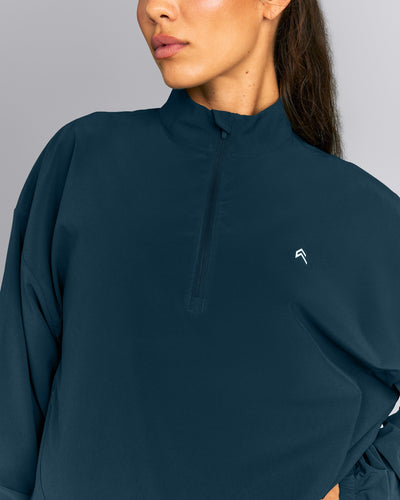 AirMove™ 1/2 Zip Jacket with Bonding New Branding | Oil Blue