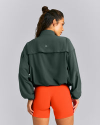 AirMove™ 1/2 Zip Jacket with Bonding New Branding | Shadow Green