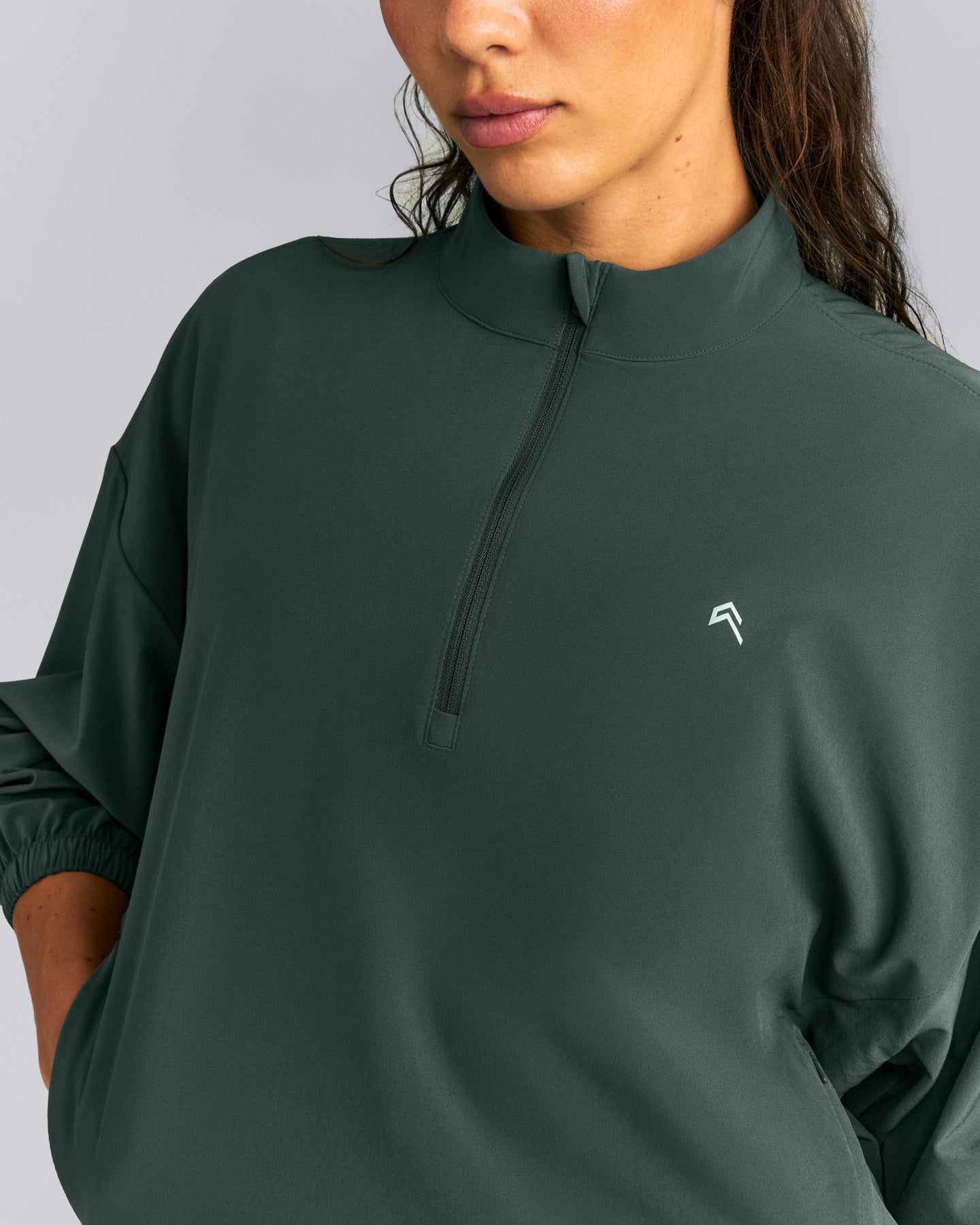 AirMove™ 1/2 Zip Jacket with Bonding New Branding | Shadow Green