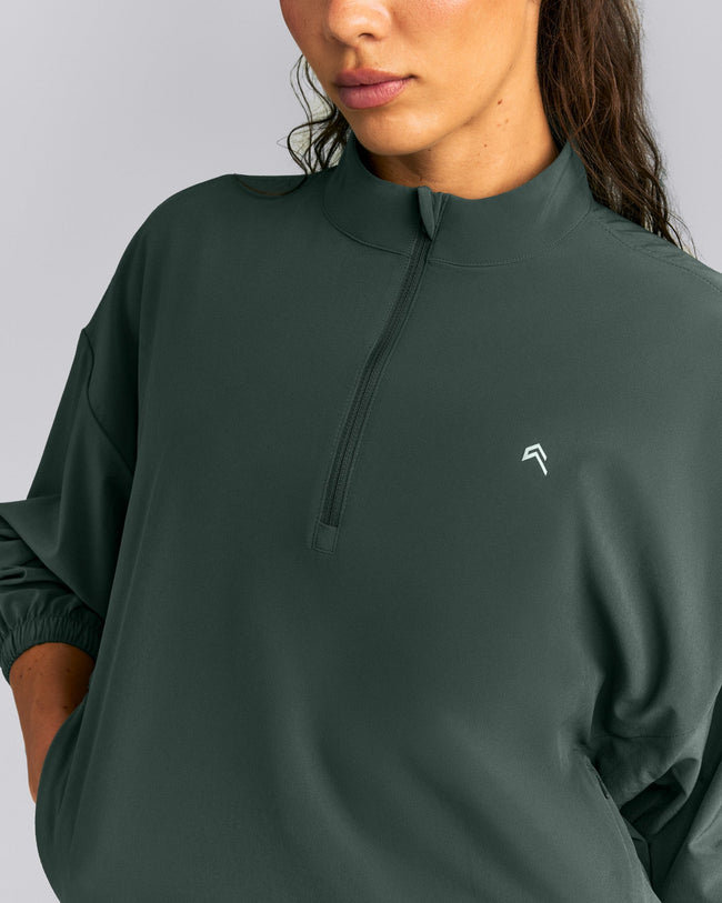 AirMove™ 1/2 Zip Jacket with Bonding New Branding | Shadow Green