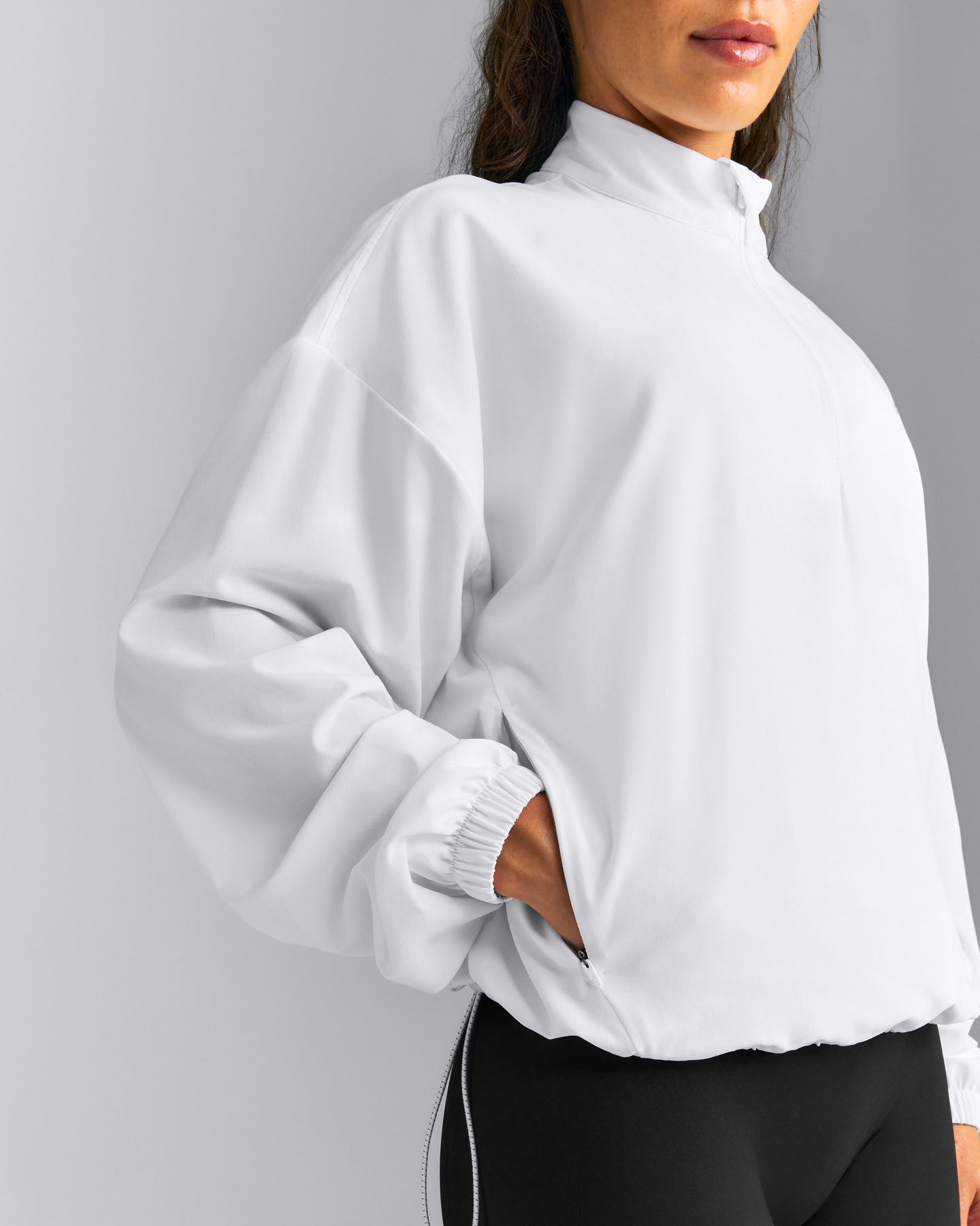 AirMove™ 1/2 Zip Jacket with Bonding New Branding | White