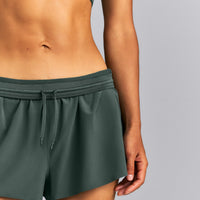 AirMove™ Lined Pocket Shorts 2" | Shadow Green