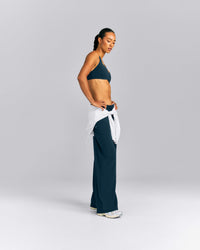 AirMove™ Straight Leg Drawcord Pants | Oil Blue