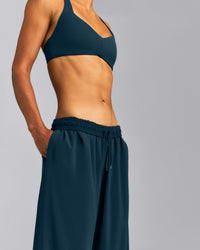 AirMove™ Straight Leg Drawcord Pants | Oil Blue