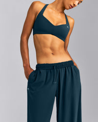 AirMove™ Straight Leg Drawcord Pants | Oil Blue