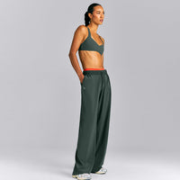 AirMove™ Straight Leg Drawcord Pants | Shadow Green