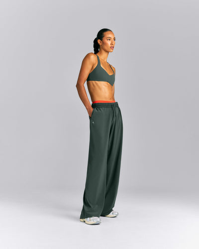 AirMove™ Straight Leg Drawcord Pants | Shadow Green