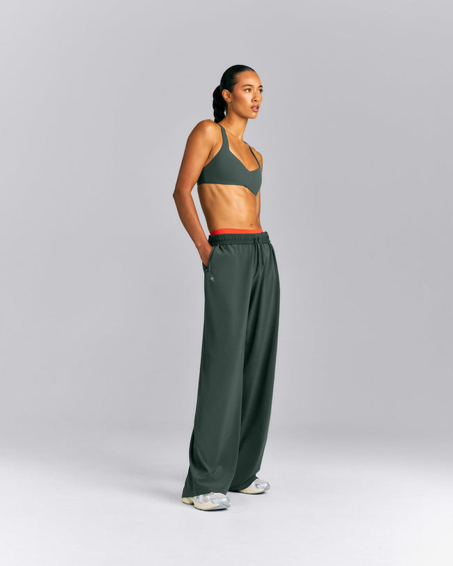 AirMove™ Straight Leg Drawcord Pants | Shadow Green
