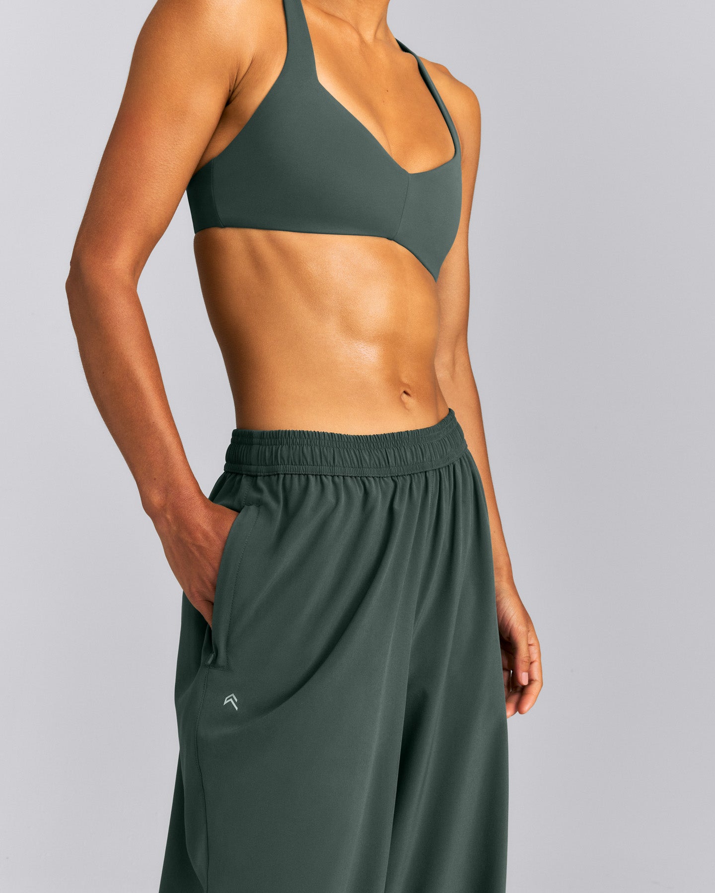 AirMove™ Straight Leg Drawcord Pants | Shadow Green