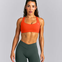 EasyLift™ Cross Back Sports Bra New Branding | Vivid Orange