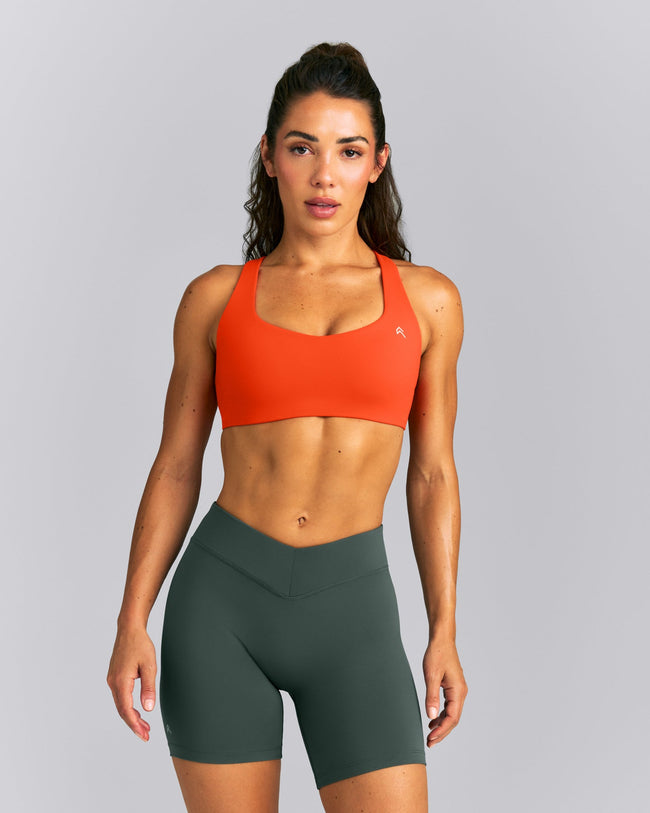EasyLift™ Cross Back Sports Bra New Branding | Vivid Orange
