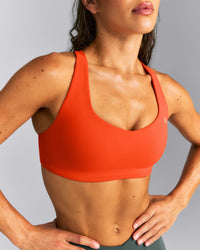 EasyLift™ Cross Back Sports Bra New Branding | Vivid Orange