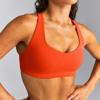 EasyLift™ Cross Back Sports Bra New Branding | Vivid Orange