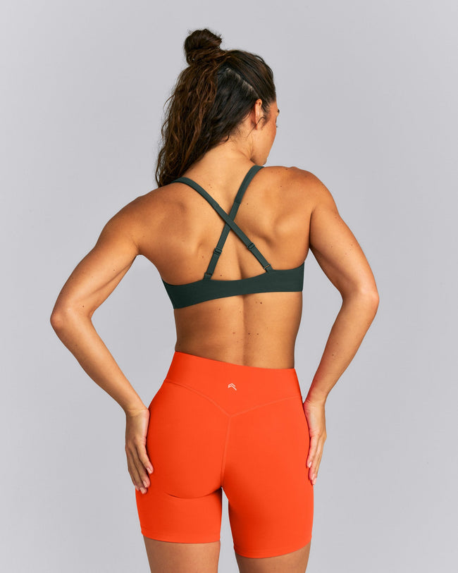 EasyLift™ Cross Back Sports Bra New Branding | Deep Shadow Green