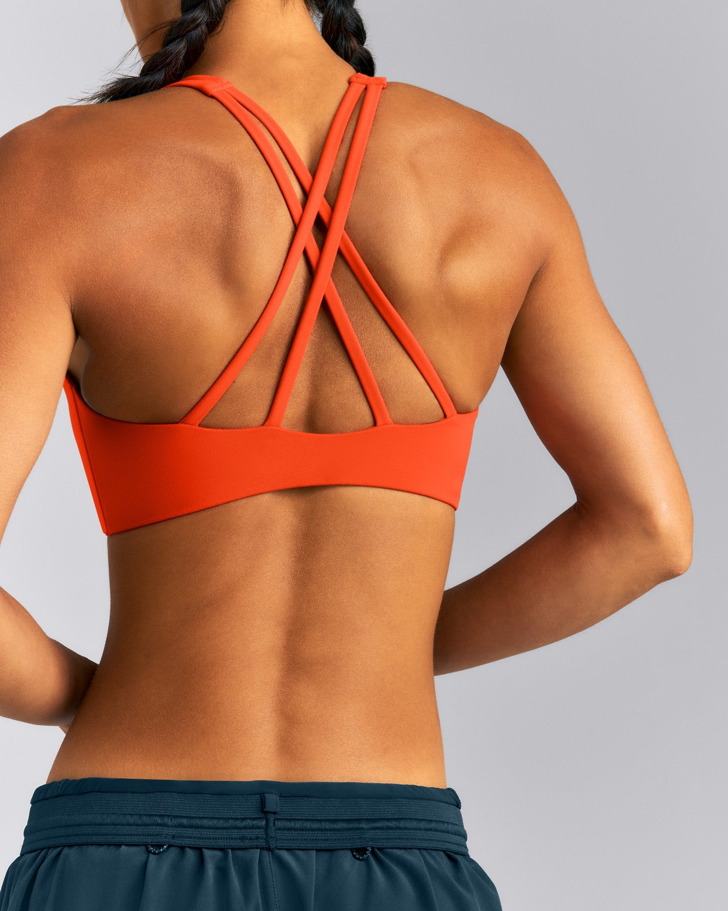 EasyLift™ High Neck Sports Bra New Branding | Vivid Orange