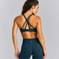 EasyLift™ High Neck Sports Bra New Branding | Dark Oil Blue