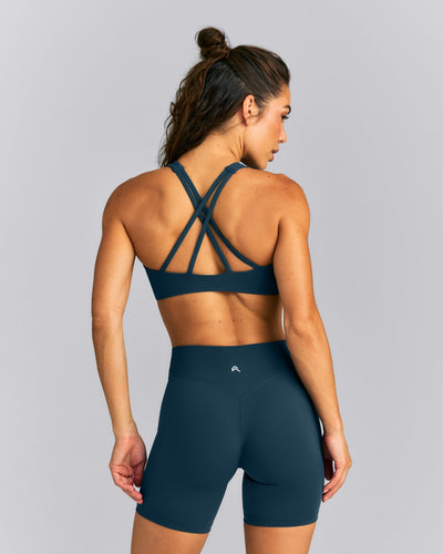 EasyLift™ High Neck Sports Bra New Branding | Dark Oil Blue