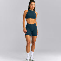 EasyLift™ High Neck Sports Bra New Branding | Dark Oil Blue