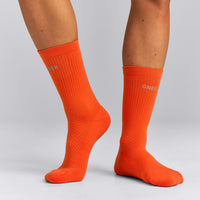Performance Long Crew Socks 1 Pack | Energy Orange