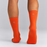Performance Long Crew Socks 1 Pack | Energy Orange