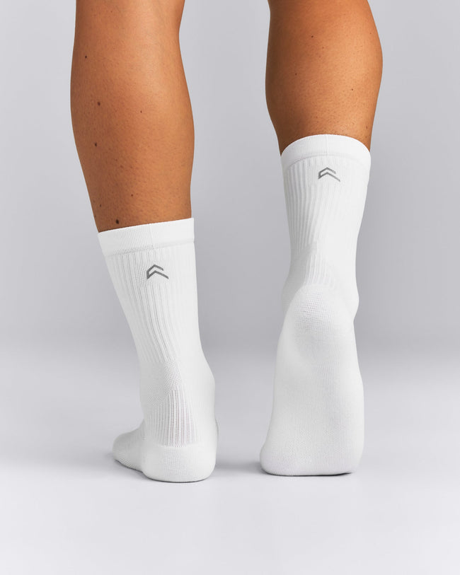 Performance Long Crew Socks 1 Pack | White