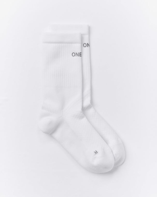 Performance Long Crew Socks 1 Pack | White