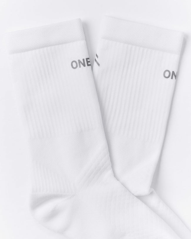 Performance Long Crew Socks 1 Pack | White