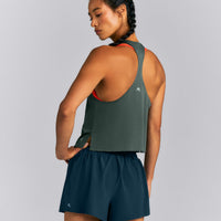 PrecisionMove™ Drop Armhole Tank Top | Dark Shadow Green