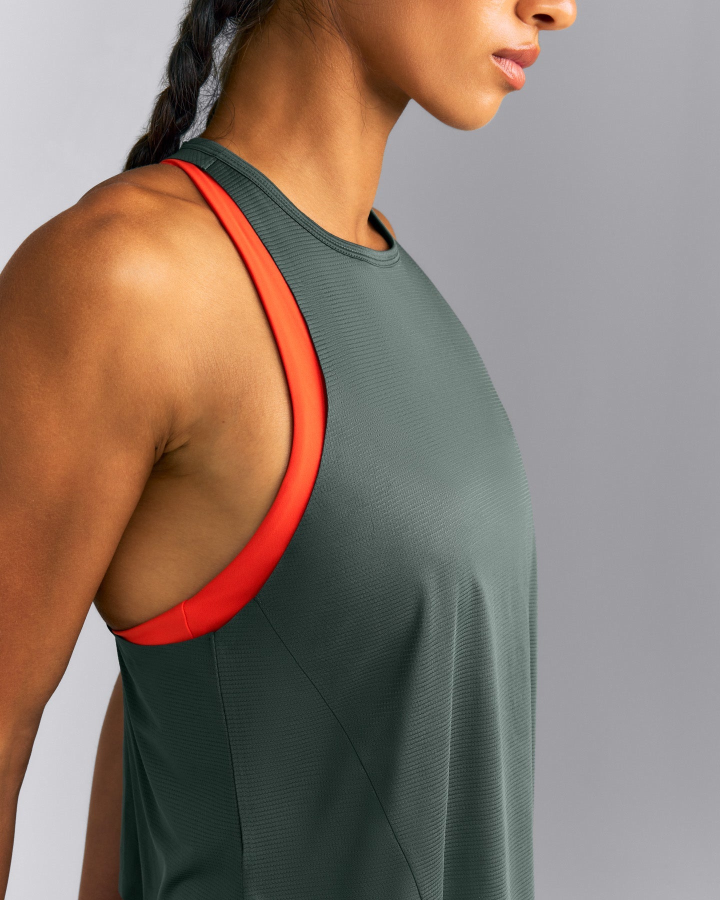 PrecisionMove™ Drop Armhole Tank Top | Dark Shadow Green