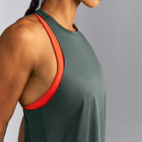 PrecisionMove™ Drop Armhole Tank Top | Dark Shadow Green