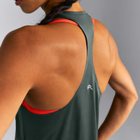 PrecisionMove™ Drop Armhole Tank Top | Dark Shadow Green