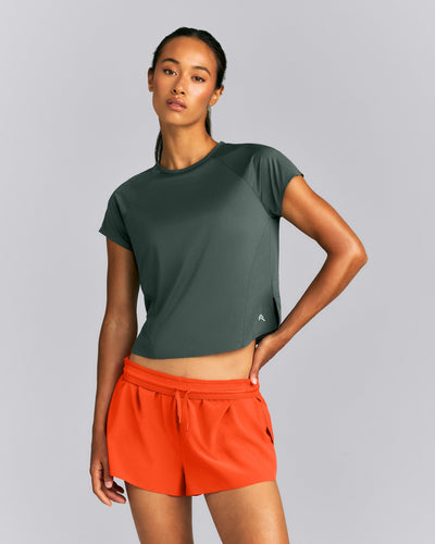 PrecisionMove™ Short Sleeve Top | Dark Shadow Green