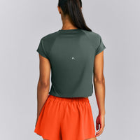 PrecisionMove™ Short Sleeve Top | Dark Shadow Green