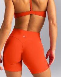 UnifiedMove™ High Waist Shorts 6" New Branding | Energy Orange