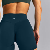 UnifiedMove™ High Waist Shorts 6" New Branding | Oil Blue