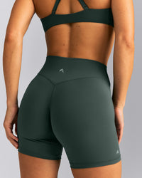 UnifiedMove™ High Waist Shorts 6" New Branding | Shadow Green