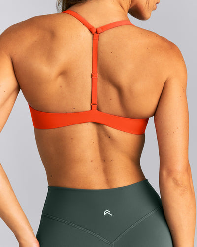 UnifiedMove™ T Back Minimal Bralette New Branding | Energy Orange