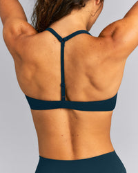 UnifiedMove™ T Back Minimal Bralette New Branding | Oil Blue
