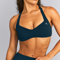 UnifiedMove™ T Back Minimal Bralette New Branding | Oil Blue