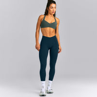 UnifiedMove™ T Back Minimal Bralette New Branding | Shadow Green